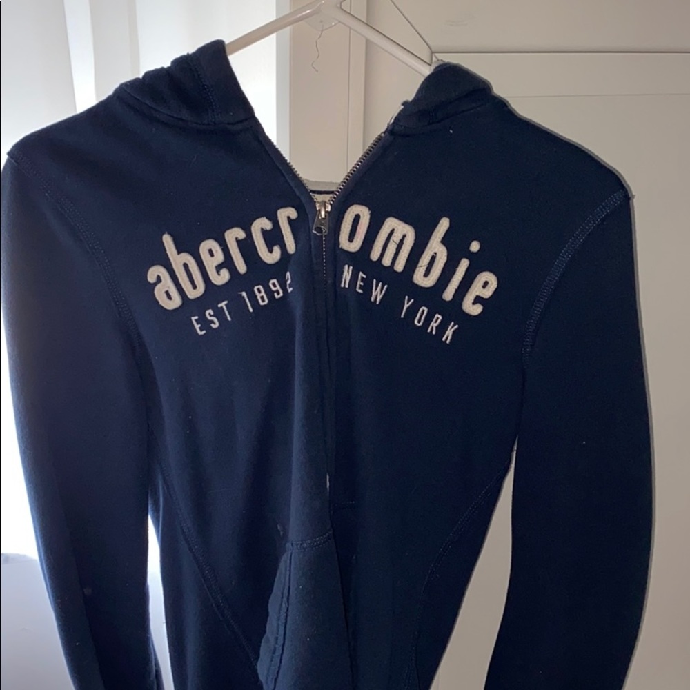 Abercrombie KIDS XL Blue Zip Up sweater